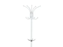 Kleiderständer mit Schirmhalter weiss