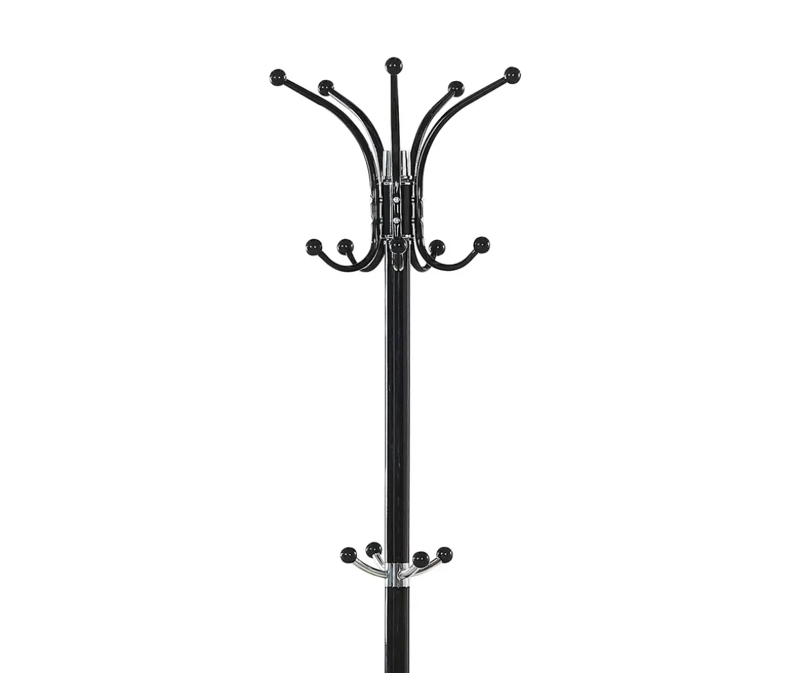 Kleiderständer mit Schirmhalter schwarz