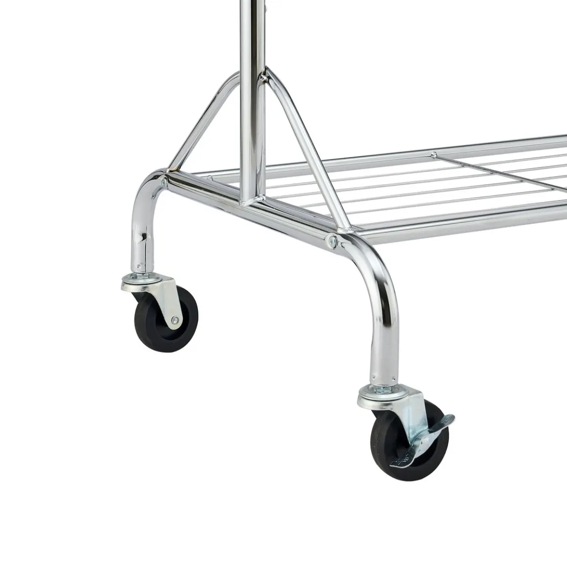 Kleiderständer 1 Stange bis 70 kg silber