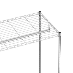 Kleiderständer 1 Stange bis 50 kg silber