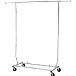Kleiderständer 1 Stange bis 100 kg silber