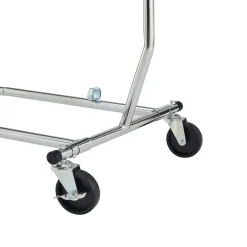 Kleiderständer 1 Stange bis 100 kg silber