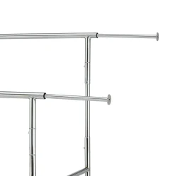 Kleiderständer 2 Stangen bis 180 kg silber