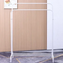 Kleiderständer 2 Stangen bis 40 kg weiss