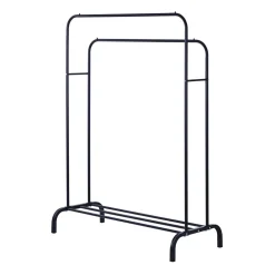 Kleiderständer 2 Stangen bis 40 kg schwarz