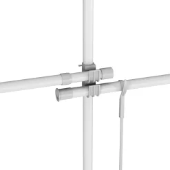 Kleiderständer verstellbar 107 - 280 cm weiss