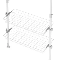 Kleiderständer verstellbar 107 - 280 cm weiss