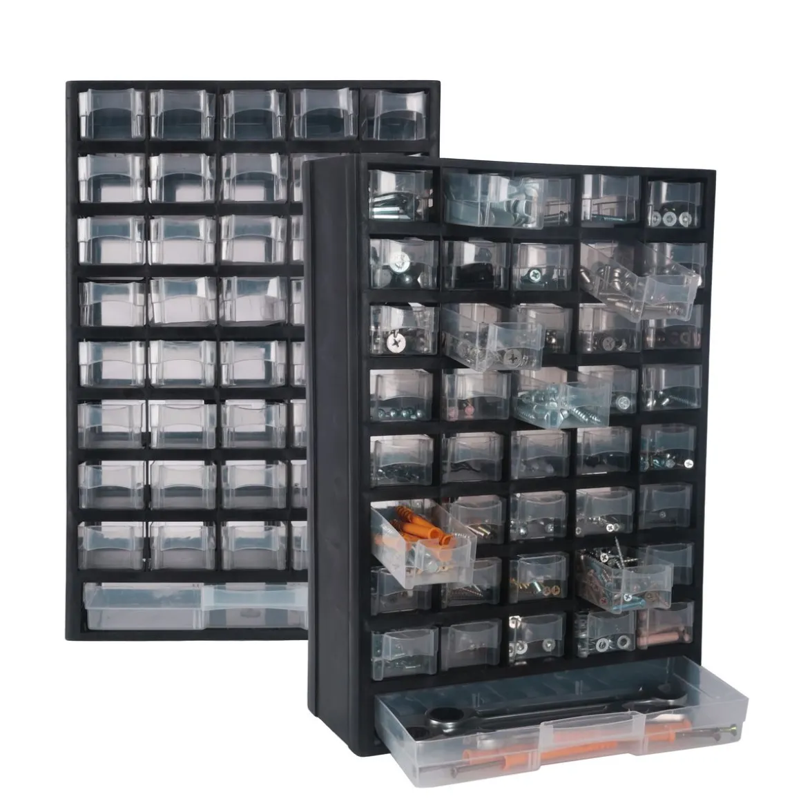 Kleinteilemagazin mit 41 Schubladen 2er Set