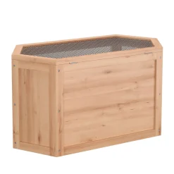 Kleintierkäfig Holz 80 x 40 x 43 cm natur