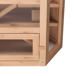 Kleintierkäfig Holz 80 x 40 x 43 cm natur