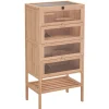 Kleintierkäfig Holz 60 x 40 x 120 cm natur