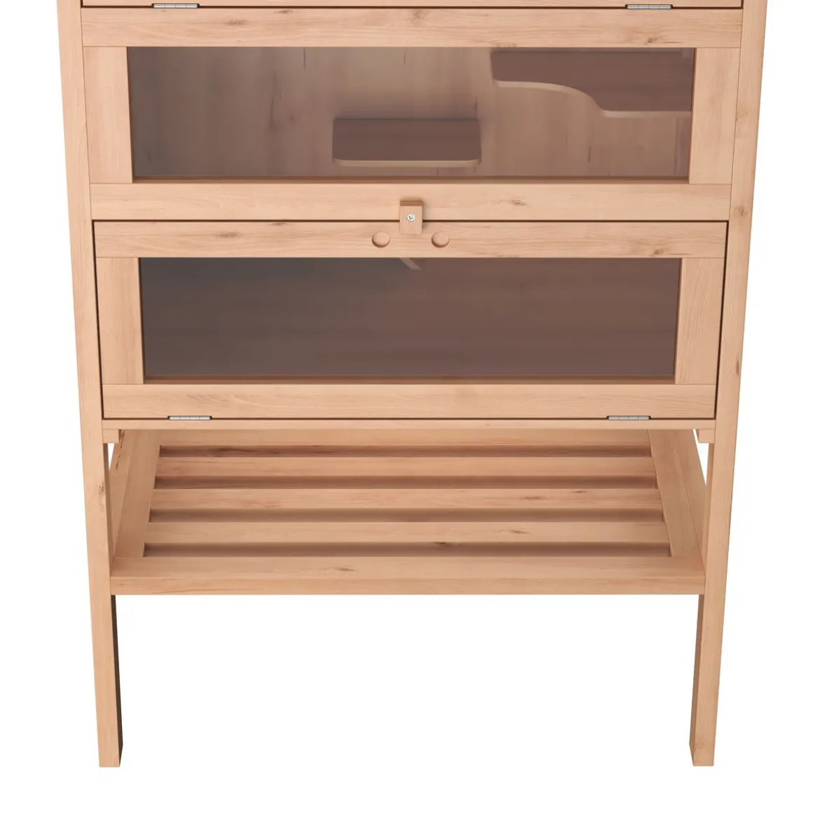 Kleintierkäfig Holz 60 x 40 x 120 cm natur