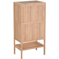 Kleintierkäfig Holz 60 x 40 x 120 cm natur