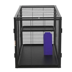 Kleintierkäfig 92 x 58 x 65 cm schwarz