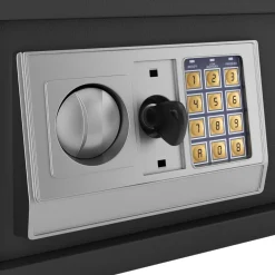 Kleintresor elektronisch 31 x 20 x 20 cm grau