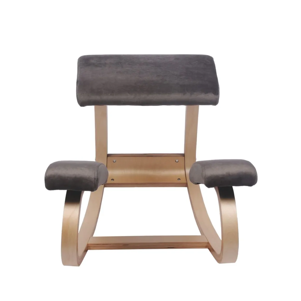 Kniestuhl Holz anthrazit