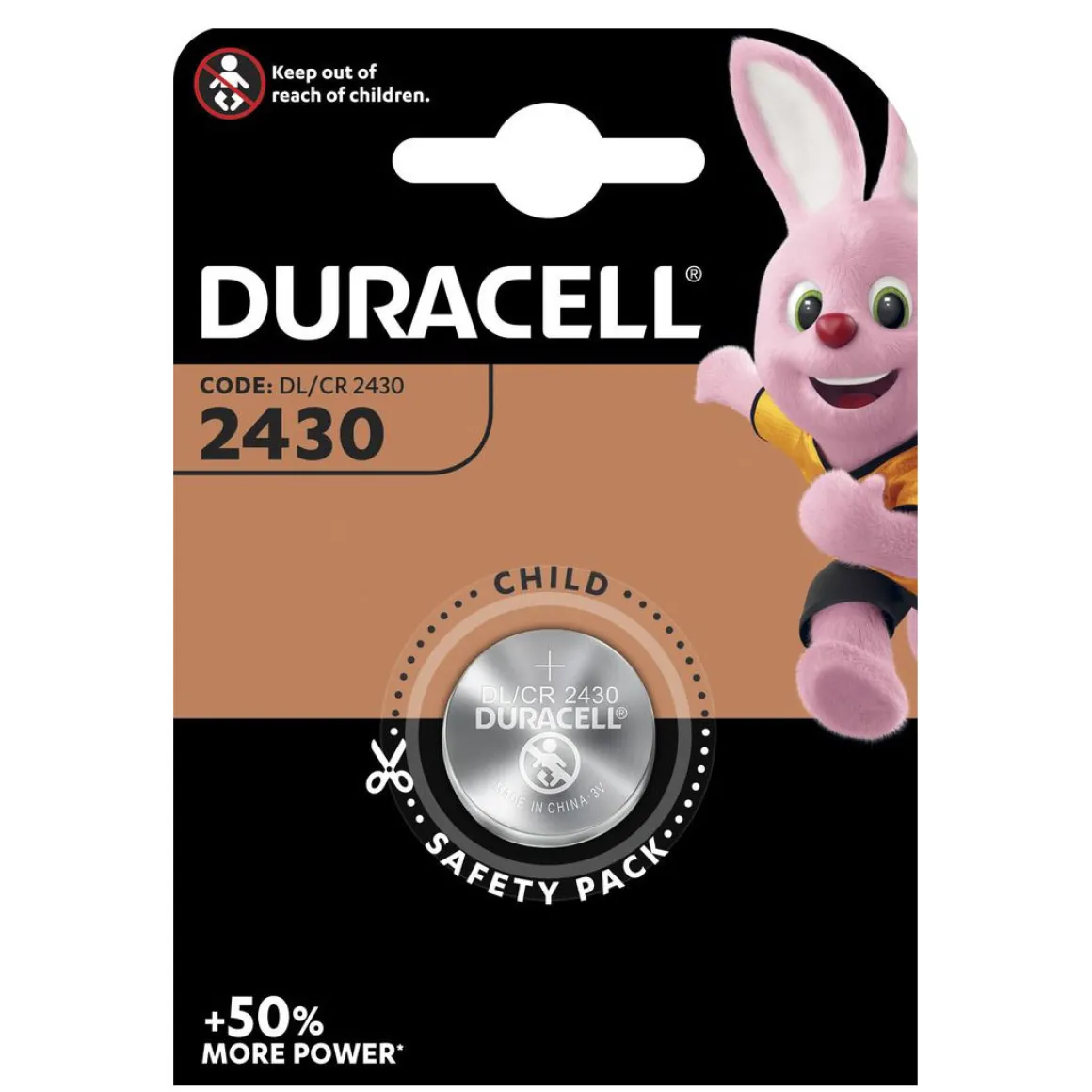 Knopfzelle DURACELL Lithium CR2430