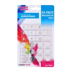 Knopfzellen Set GRUNDIG 24-teilig