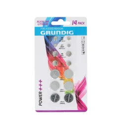 Knopfzellen Set GRUNDIG 14-teilig