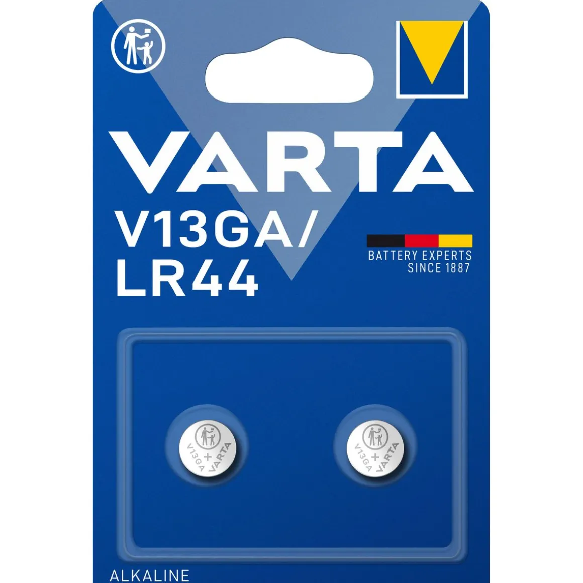 Knopfzelle VARTA Alkaline LR44 2 Stk.
