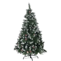 Künstlicher Weihnachtsbaum mit Schnee 150 cm