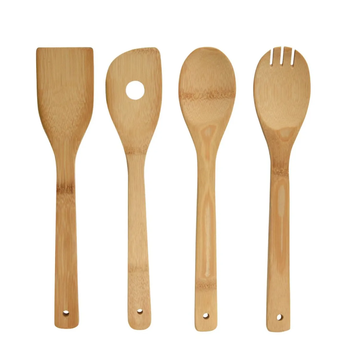 Kochbesteck Bambus Set 4-teilig