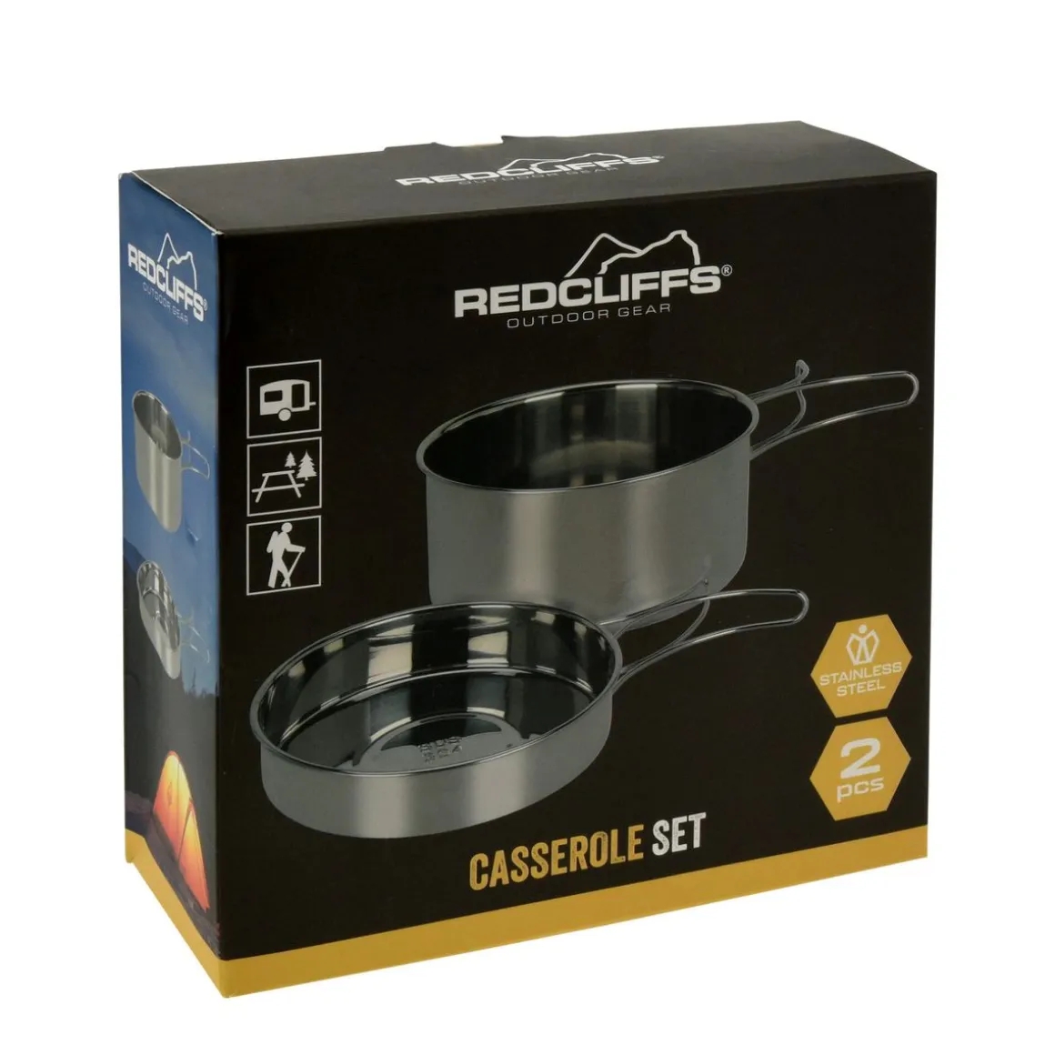 Kochtopf Edelstahl 2er Set