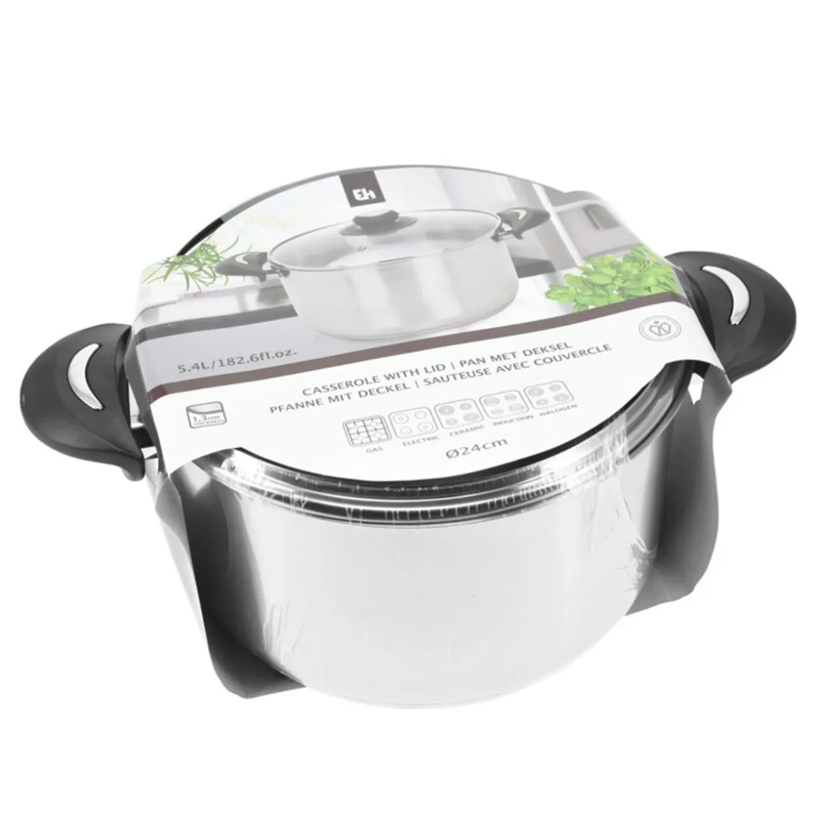 Kochtopf Edelstahl 5.4L