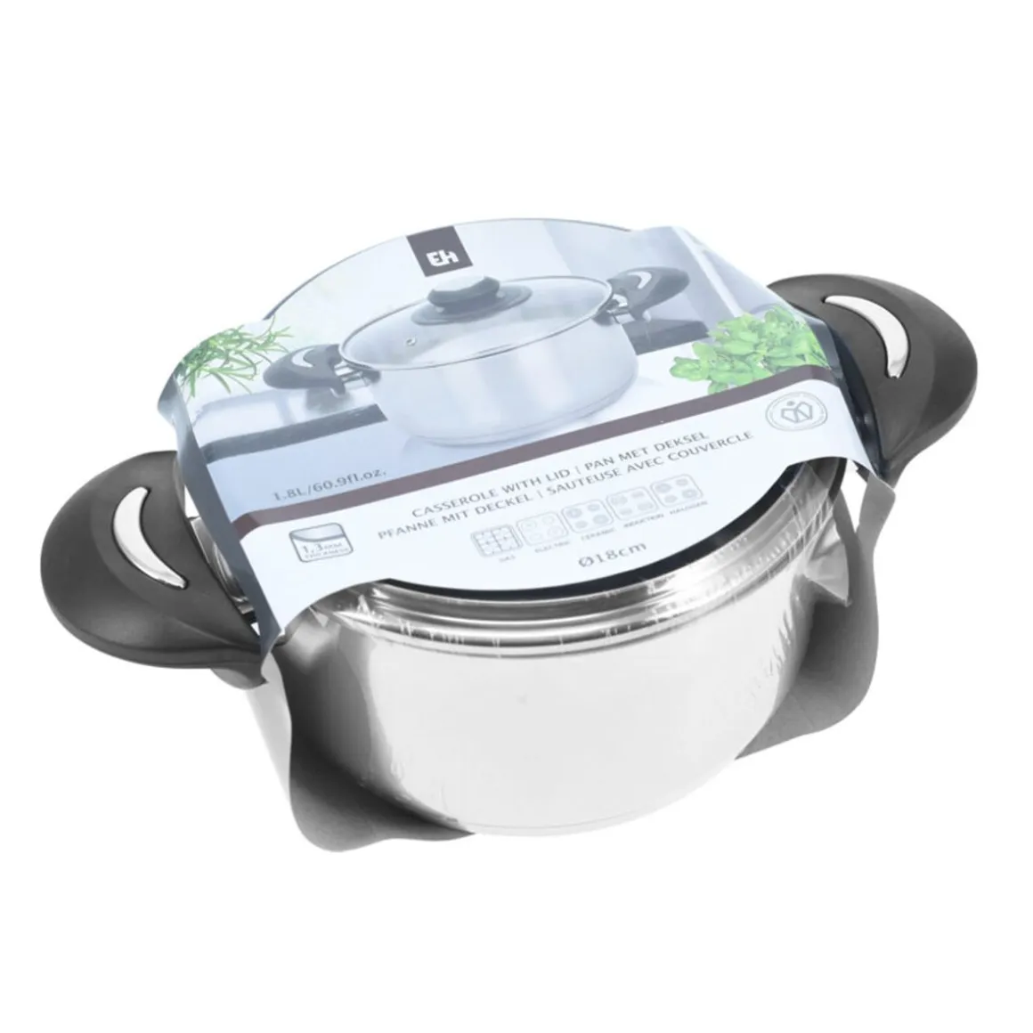 Kochtopf Edelstahl 1.8L