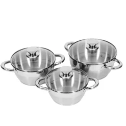 Kochtopf Edelstahl Set 6-teilig