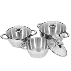 Kochtopf Edelstahl Set 6-teilig