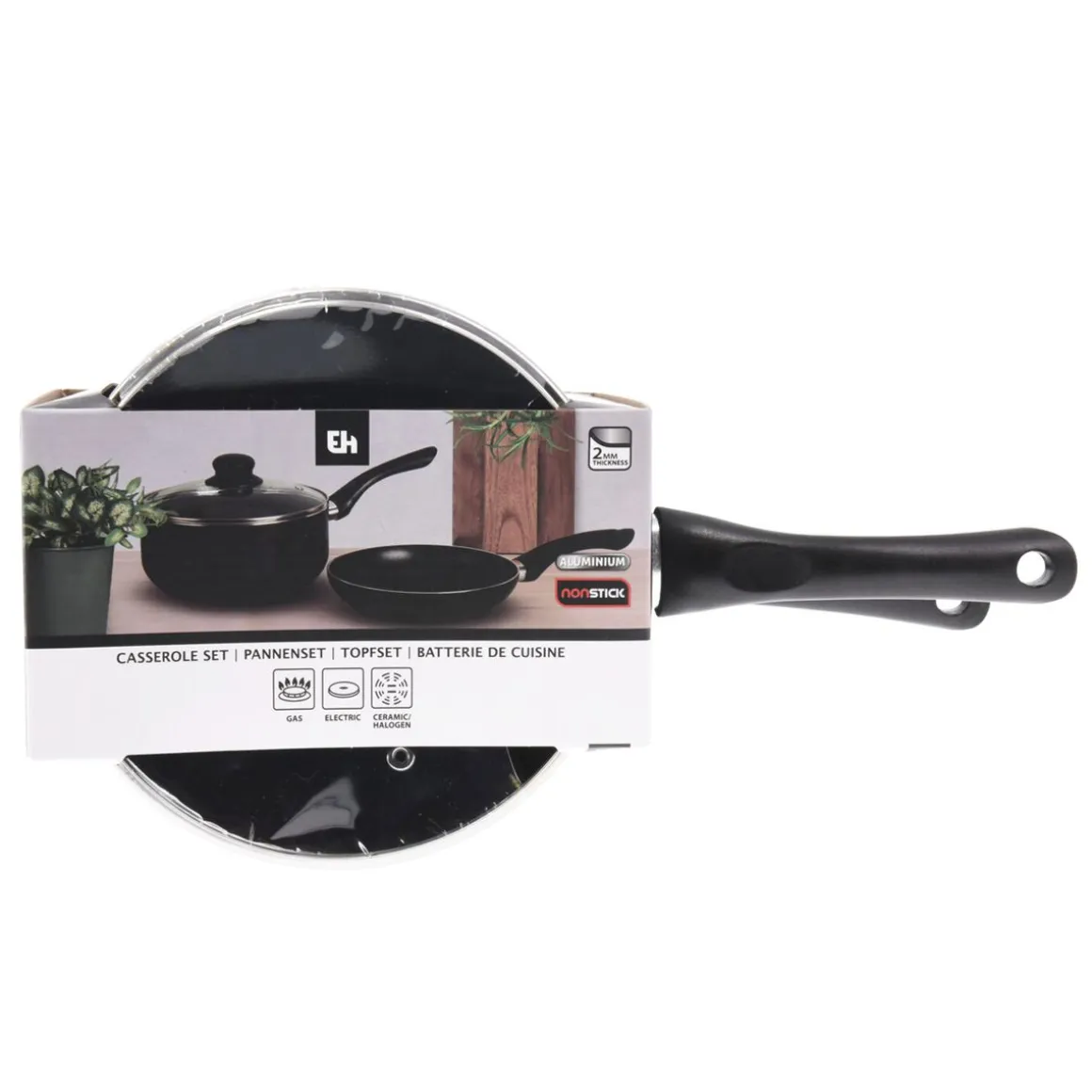Kochtopf Set Aluminium 2-teilig