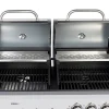 Kombigrill Gas 2+1 Brenner und Holzkohle