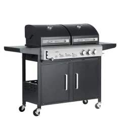 Kombigrill Gas 2+1 Brenner und Holzkohle