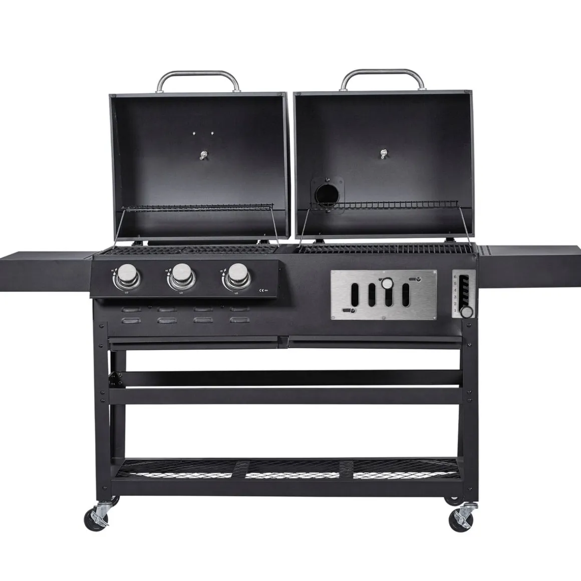 Kombigrill Gas und Holzkohle