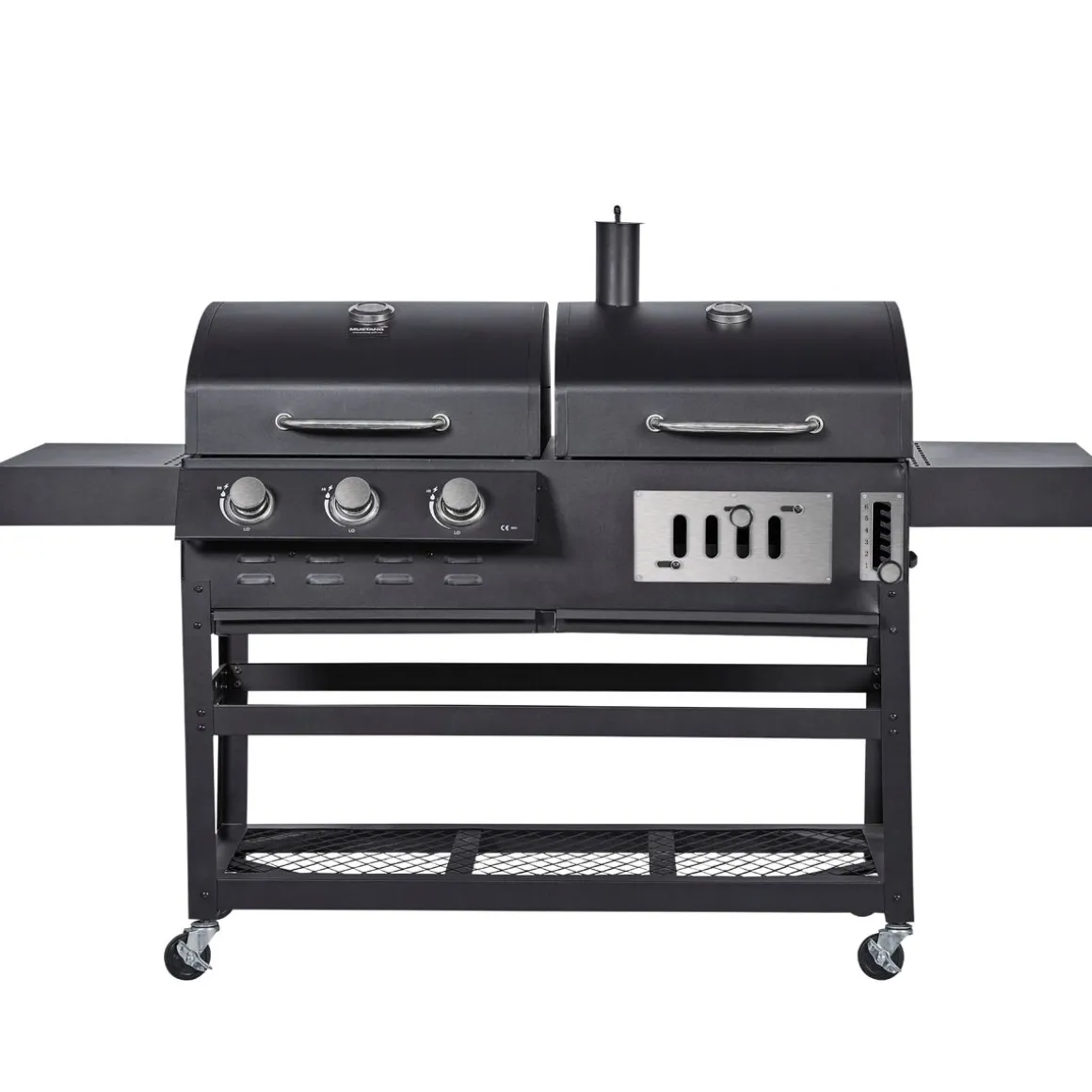Kombigrill Gas und Holzkohle