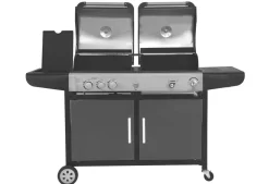Kombigrill Gas und Holzkohle BBQ
