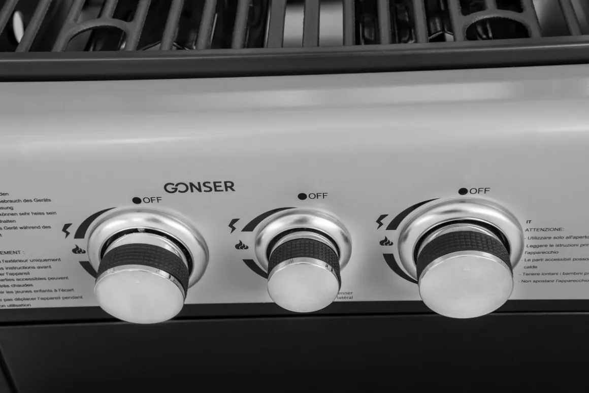 Kombigrill Gas und Holzkohle BBQ