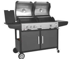 Kombigrill Gas und Holzkohle BBQ