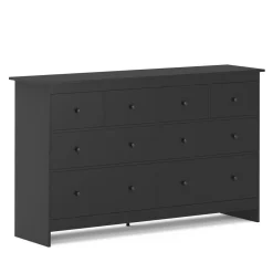 Kommode ADALIE 8 Schubladen 160 x 96 cm schwarz