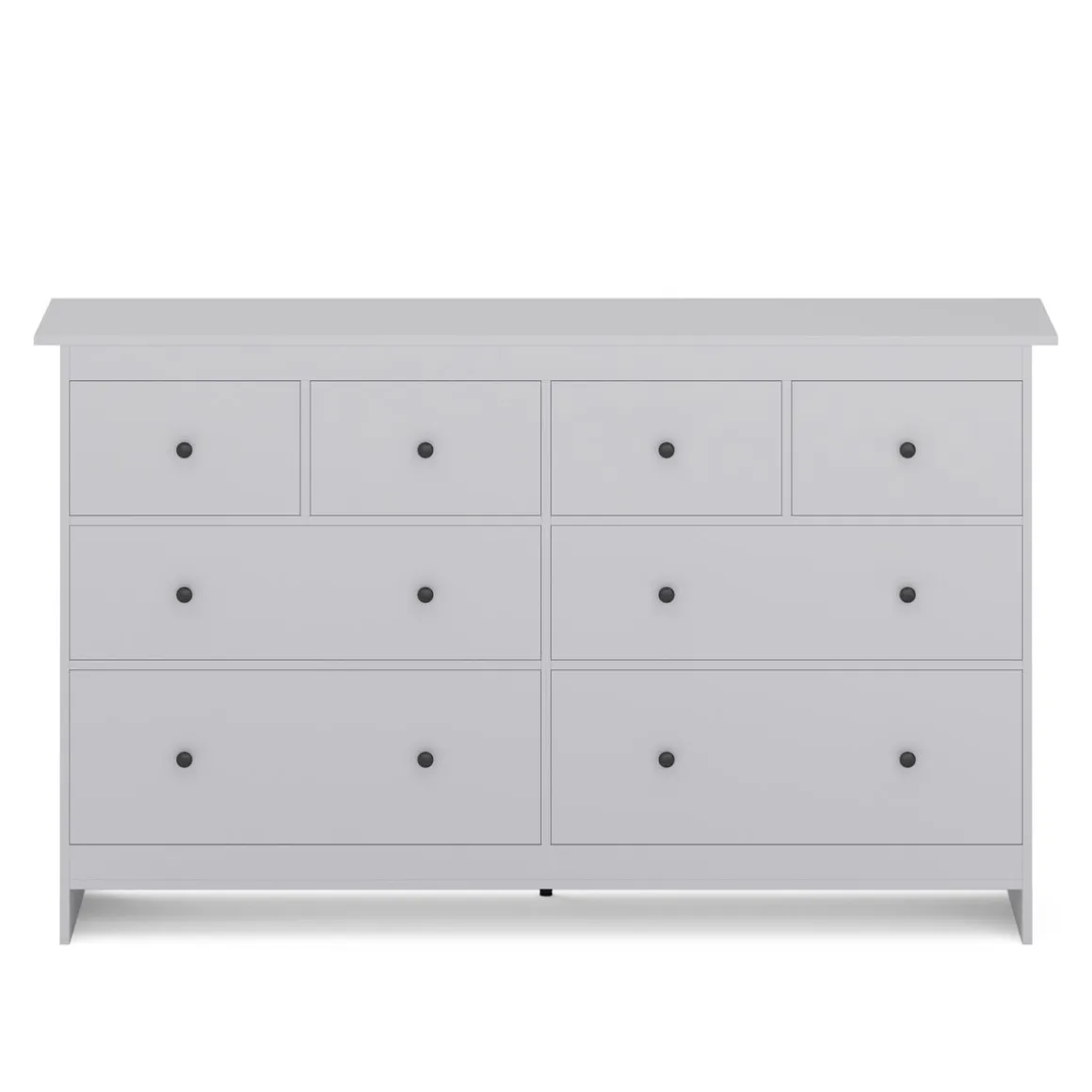 Kommode ADALIE 8 Schubladen 160 x 96 cm grau