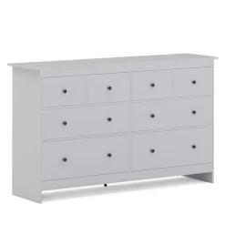Kommode ADALIE 8 Schubladen 160 x 96 cm grau