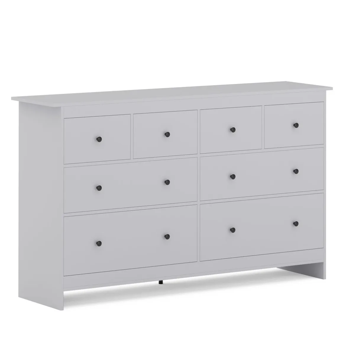 Kommode ADALIE 8 Schubladen 160 x 96 cm grau
