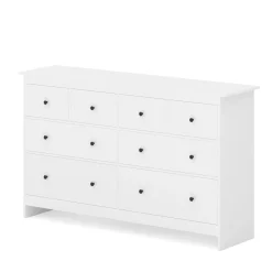 Kommode ADALIE 8 Schubladen 160 x 96 cm weiss