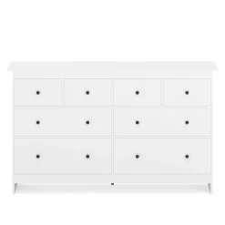 Kommode ADALIE 8 Schubladen 160 x 96 cm weiss