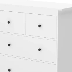 Kommode ADALIE 8 Schubladen 160 x 96 cm weiss
