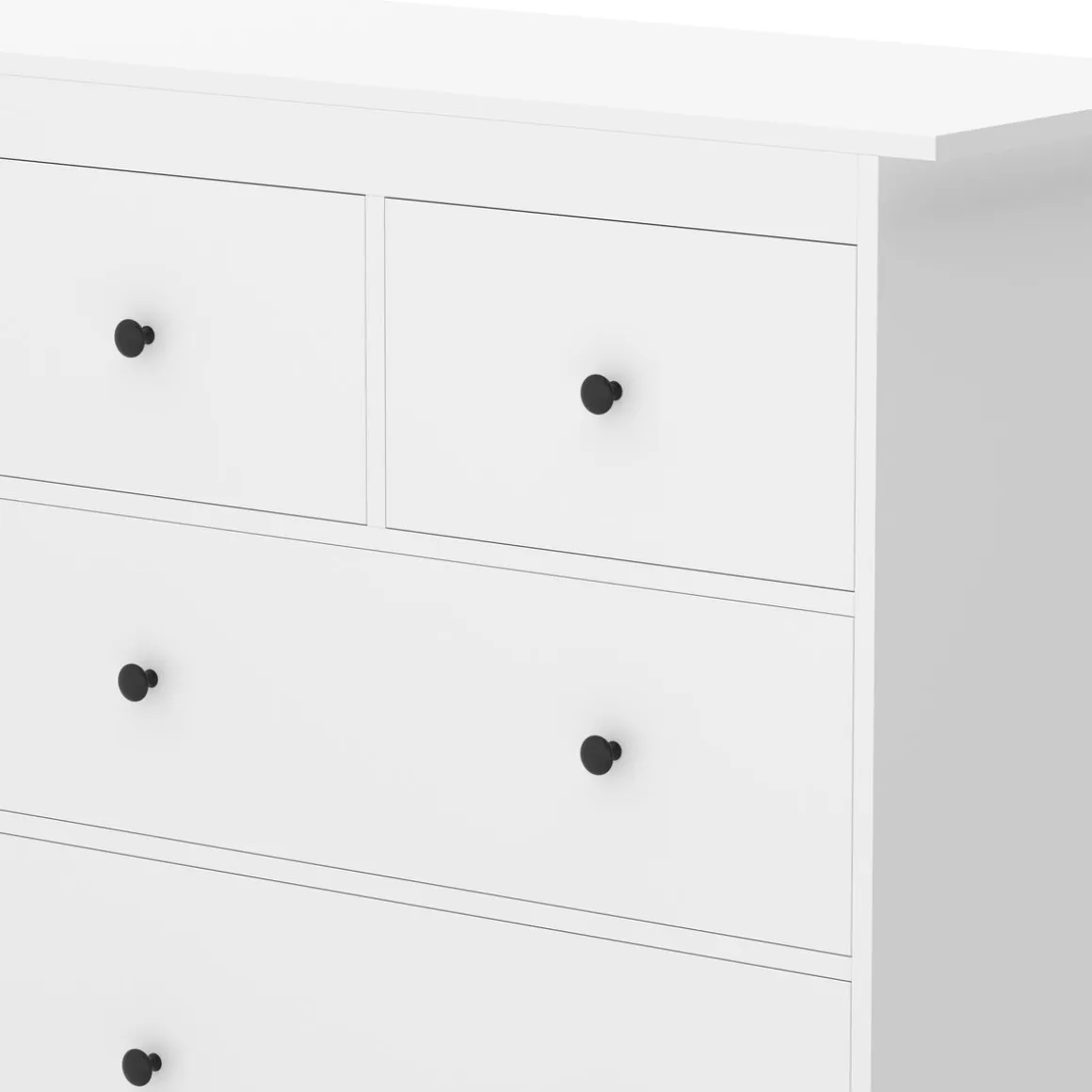 Kommode ADALIE 8 Schubladen 160 x 96 cm weiss