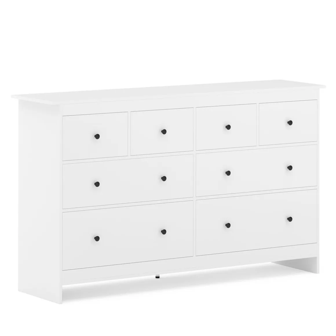 Kommode ADALIE 8 Schubladen 160 x 96 cm weiss