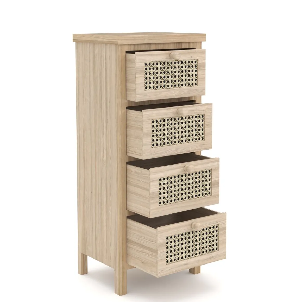 Kommode ALDO 4 Schubladen 34 x 78 cm natur