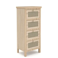 Kommode ALDO 4 Schubladen 34 x 78 cm natur